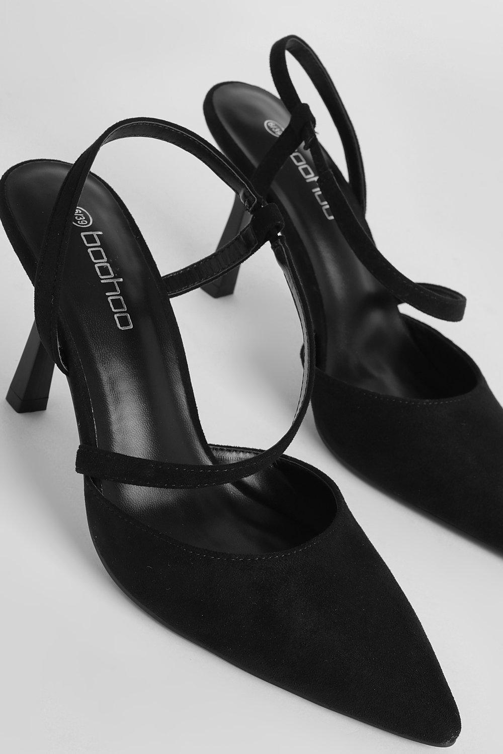 Asymmetric Strap Pumps | boohoo