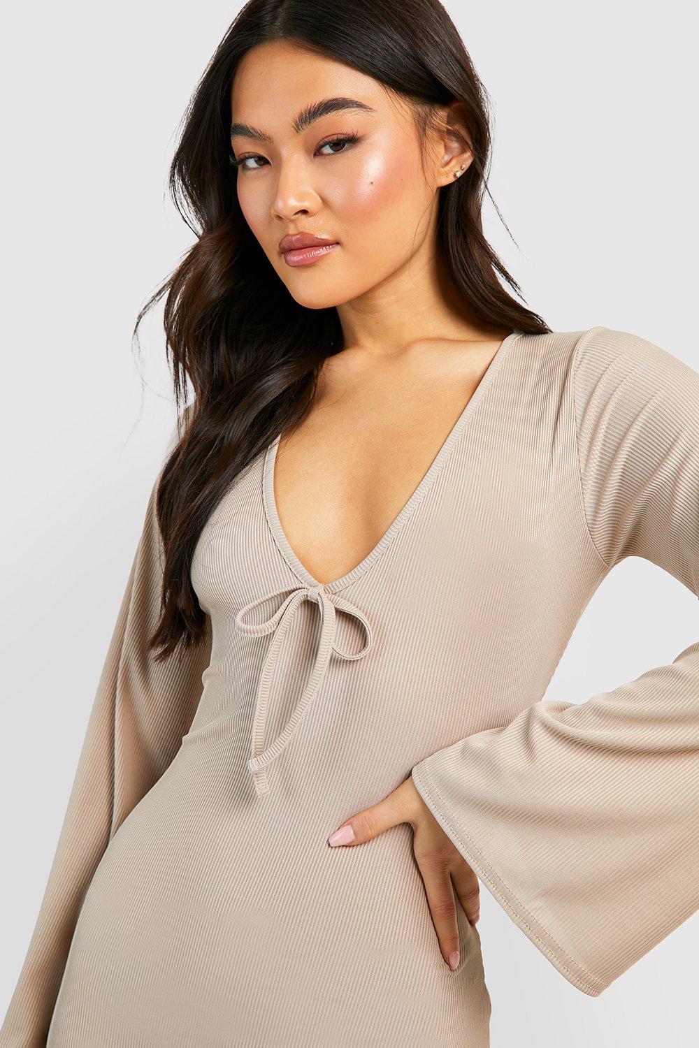 Flare sleeve mini dress best sale