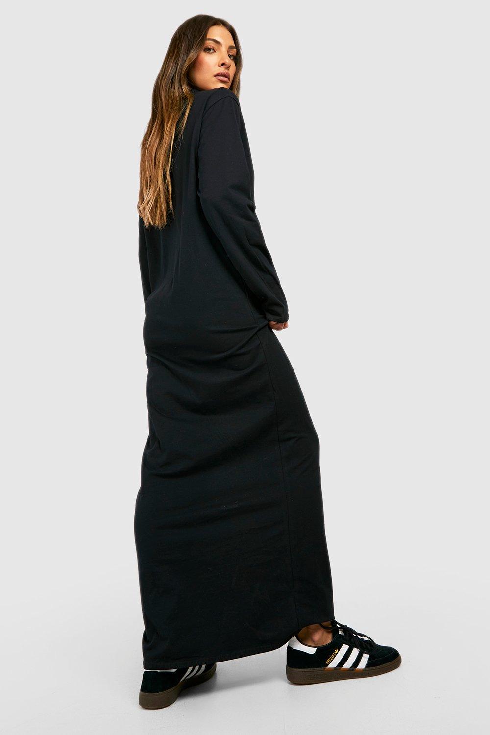 Long sleeve maxi t cheap shirt dress