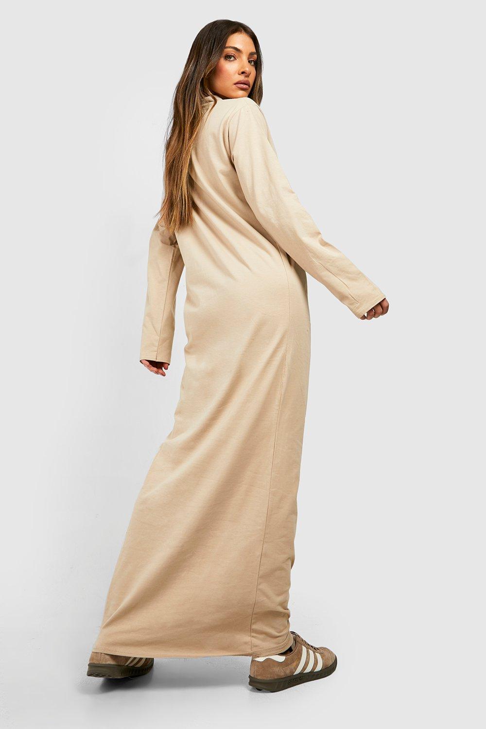 Long sleeve t shirt maxi dress hotsell