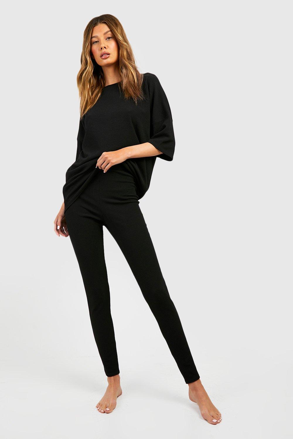 Textured Oversized Lounge T shirt boohoo UK