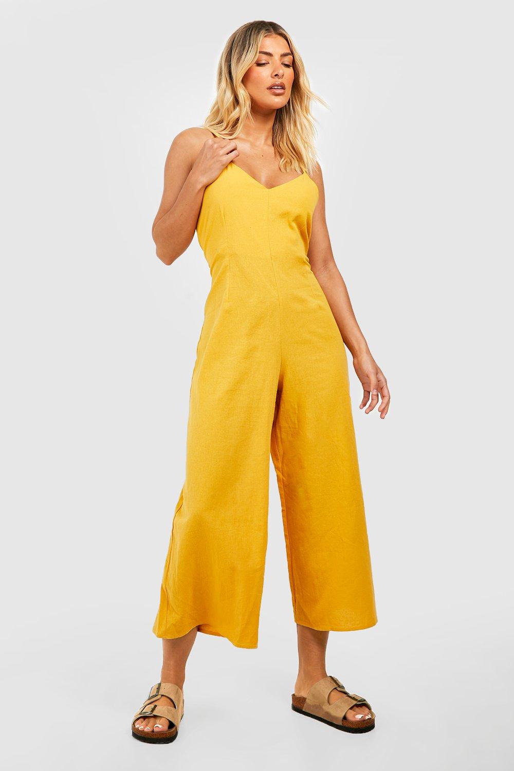 Mustard jumpsuit hot sale uk