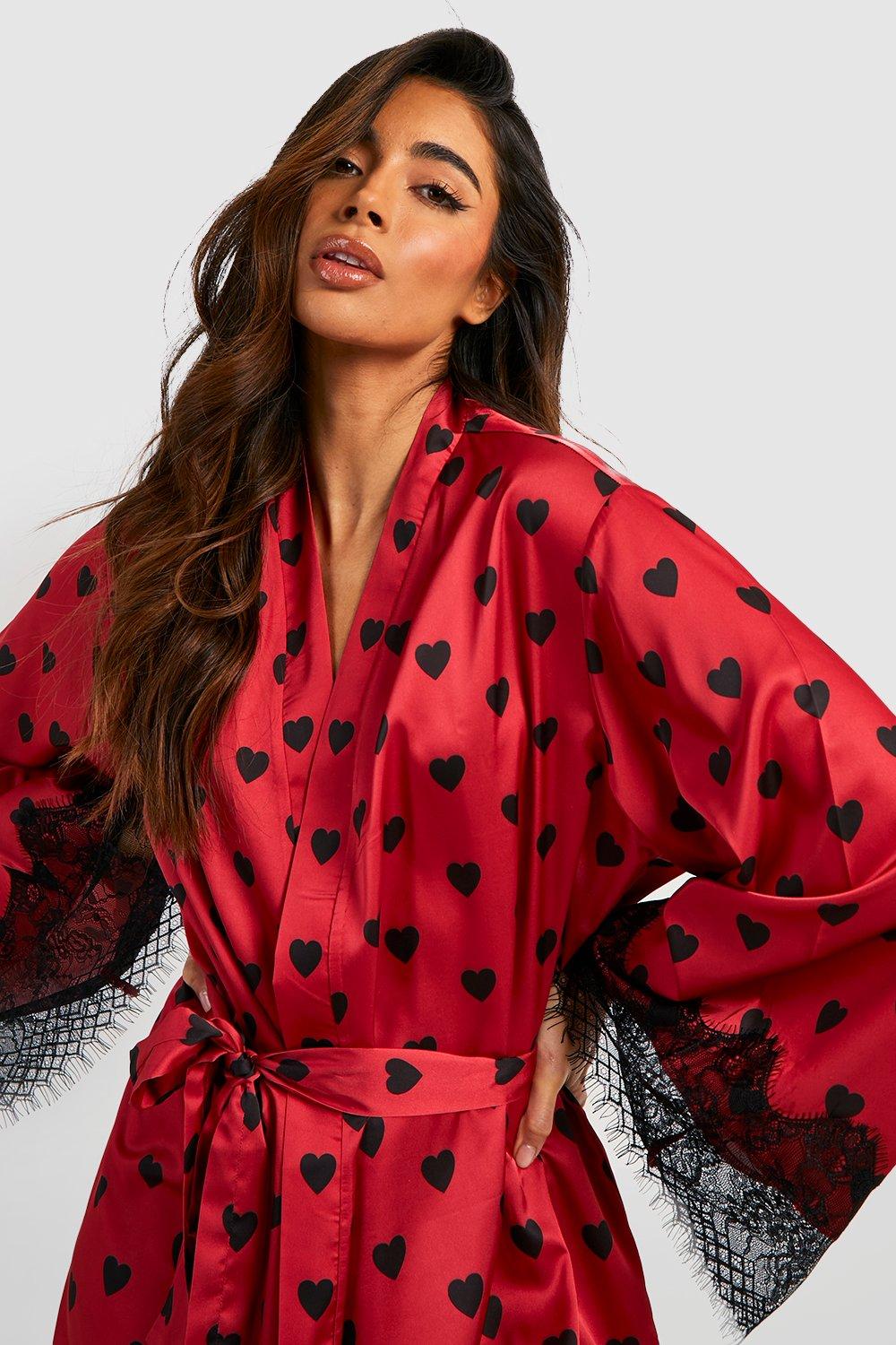 Boohoo hot sale silk robe