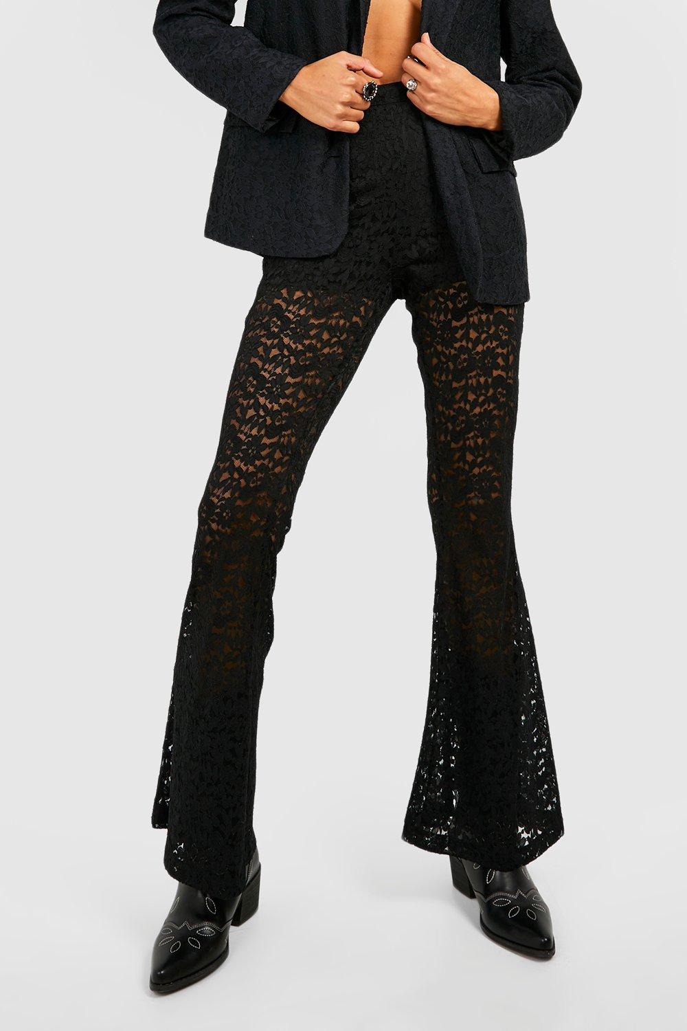 Boohoo lace trousers shop