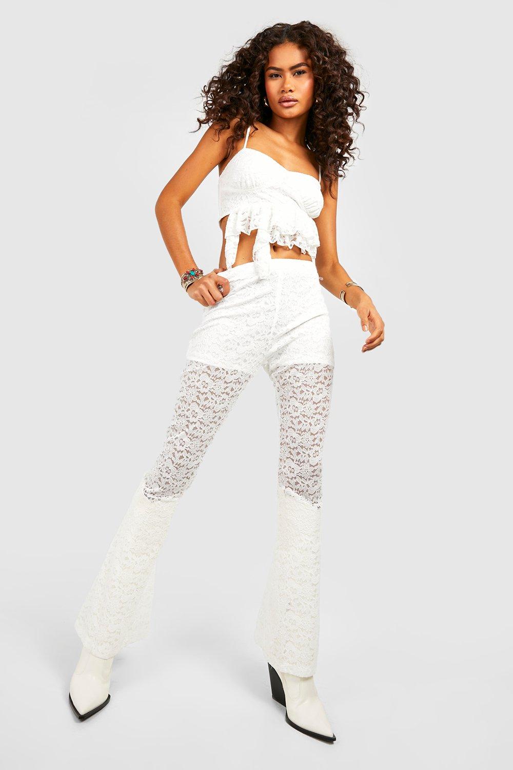 White lace clearance bell bottoms