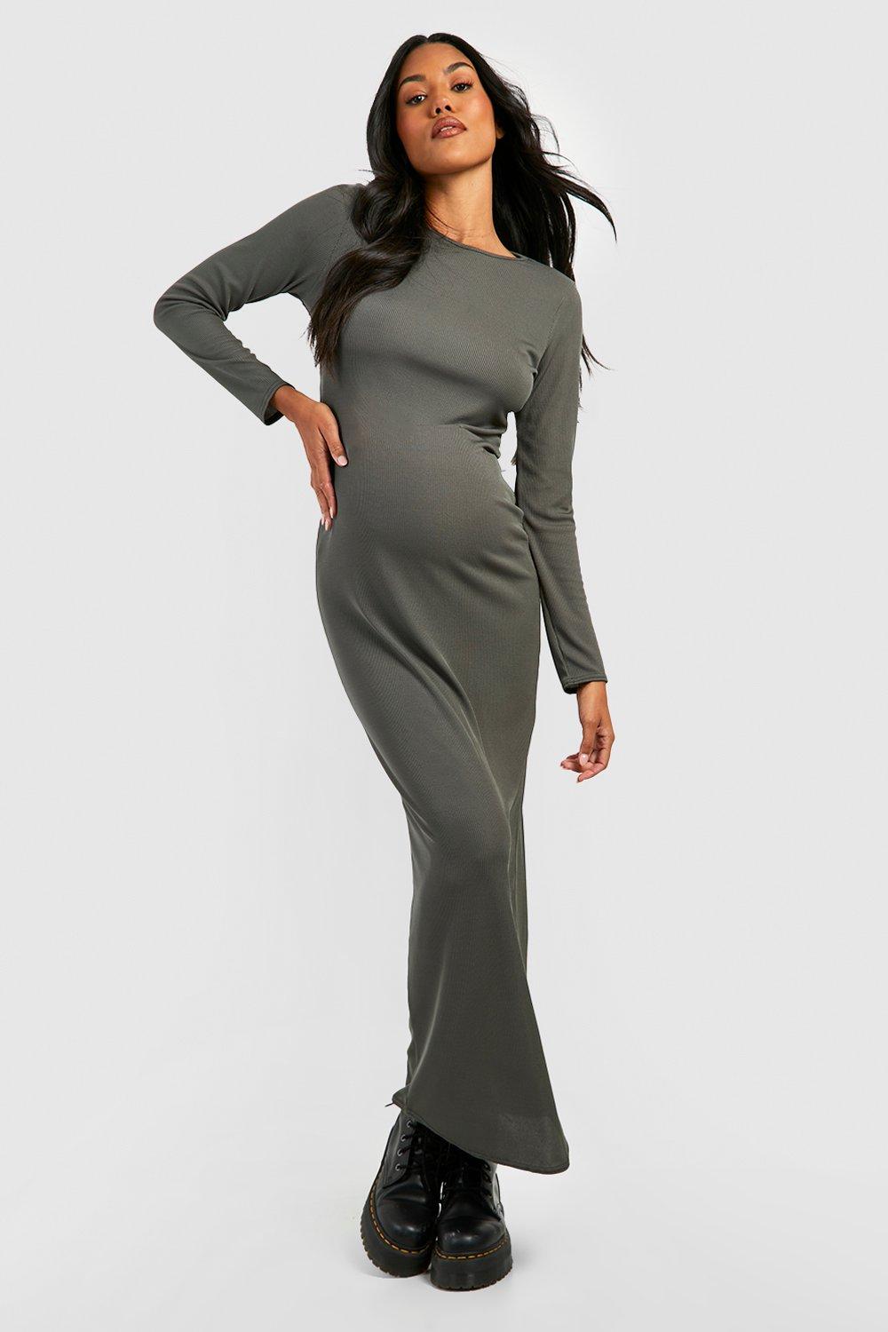 Long sleeve clearance jersey maxi dress