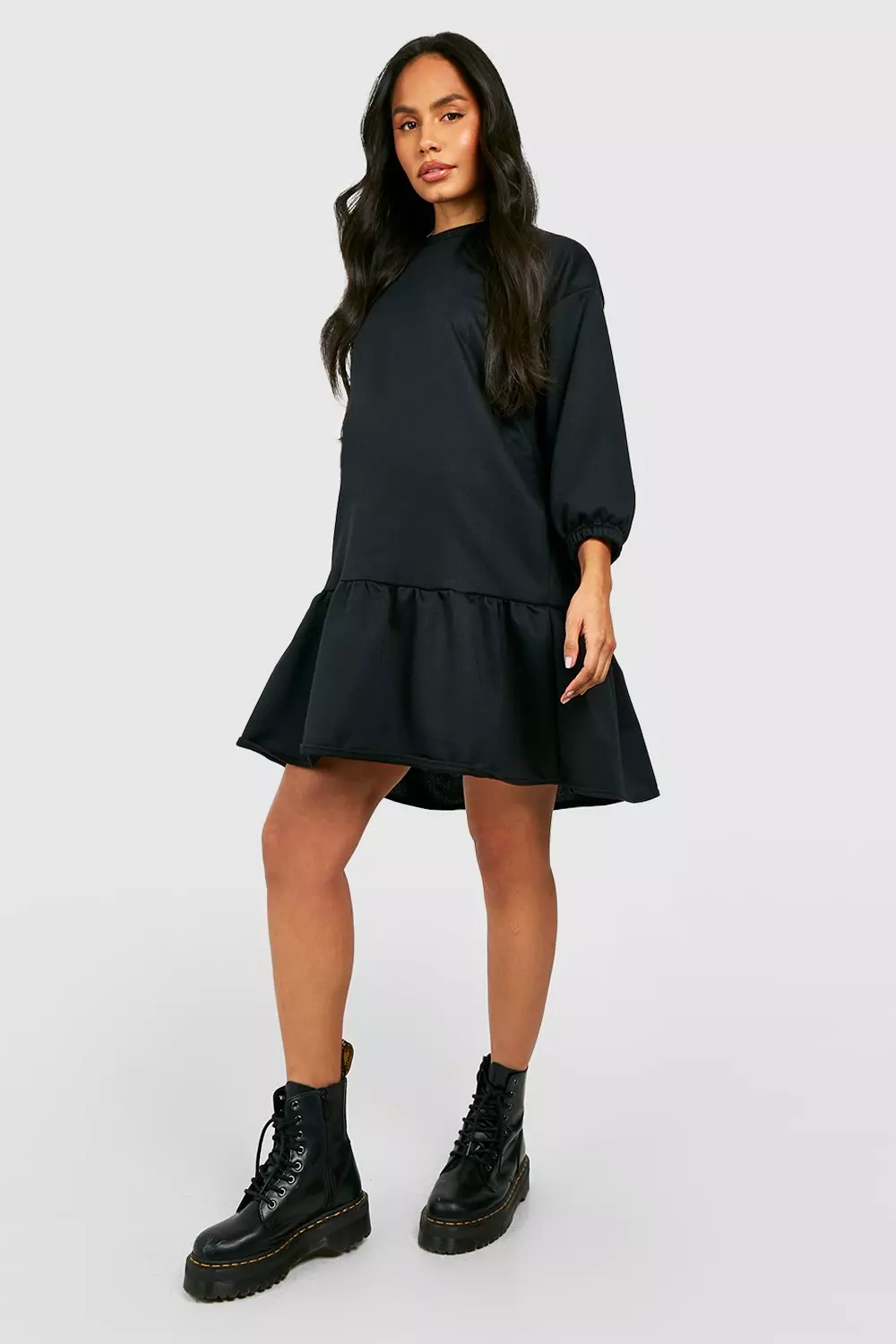 Peplum sweater hot sale dress