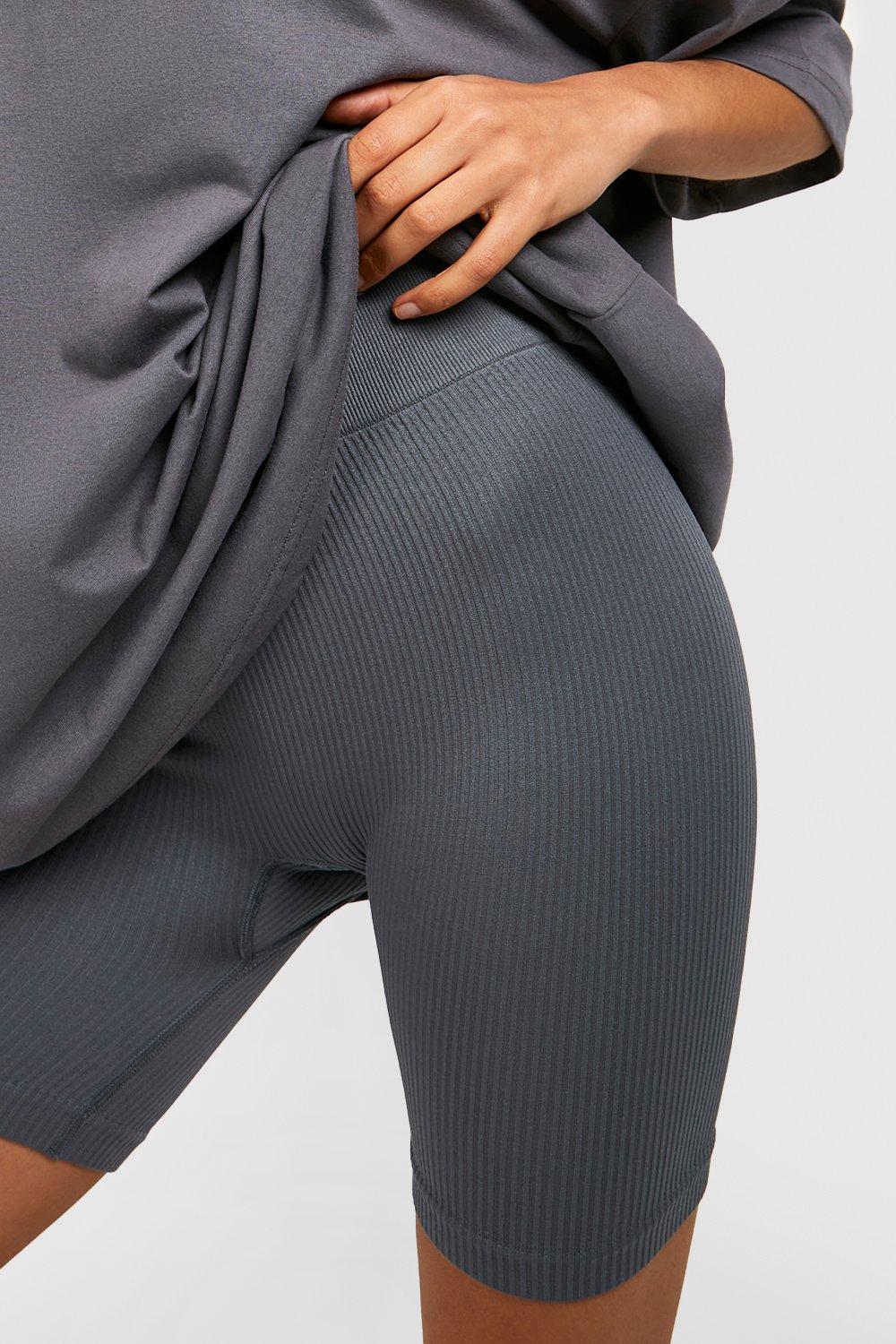 Seamless Contour Ribbed Biker Short