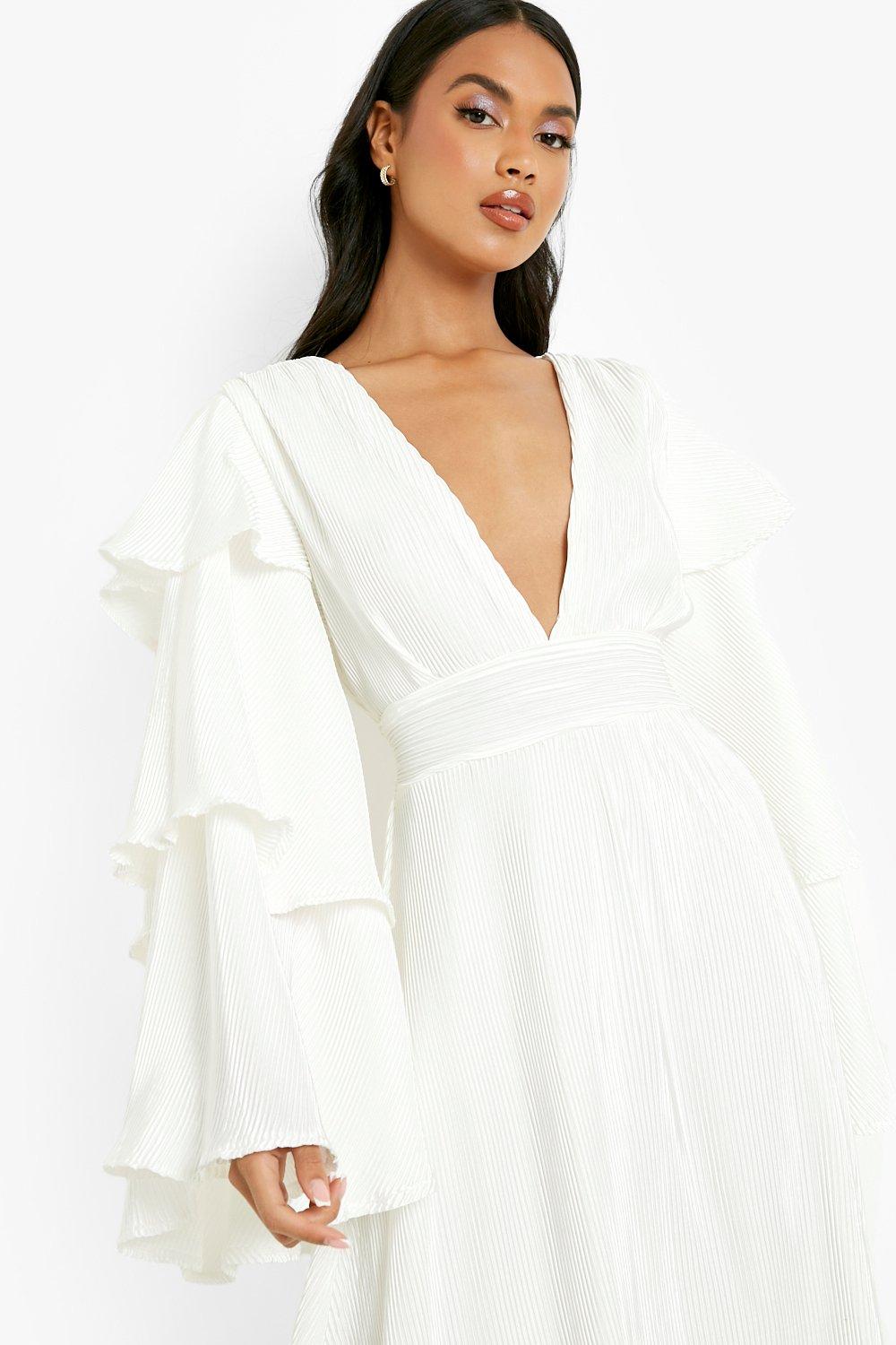 Boohoo on sale white dress