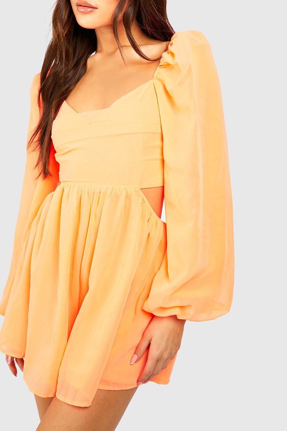 Boohoo 2025 yellow playsuit