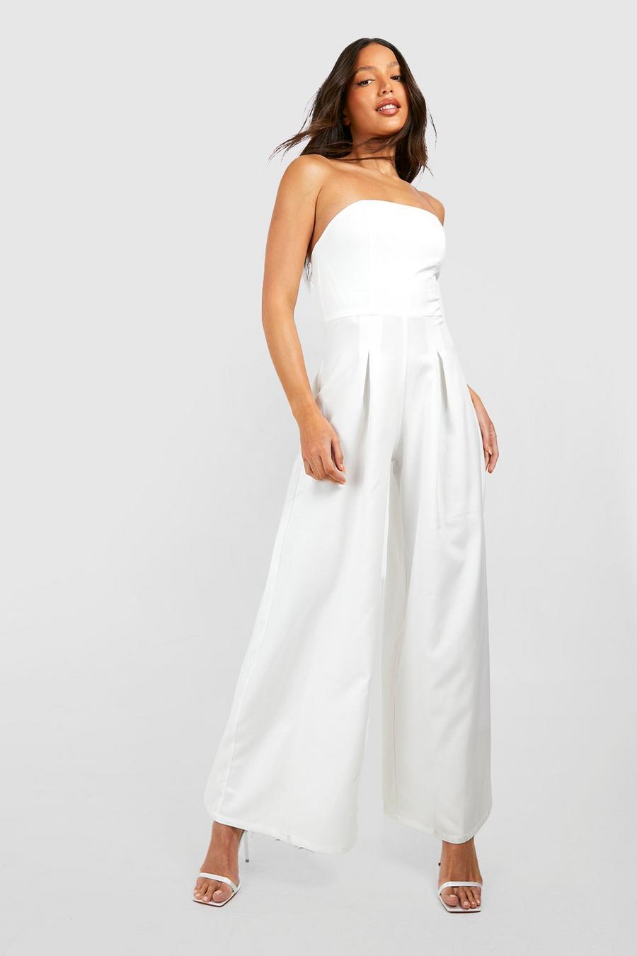 Ivory Tall Belted Angel Sleeve Jumpsuit