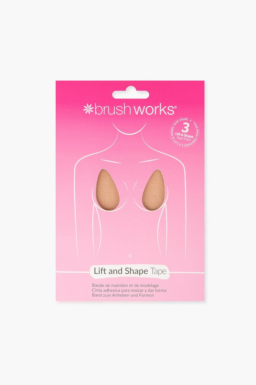 Pack de 3 pares de cinta para el pecho Lift & Shape de Brushworks, Nude image number 1