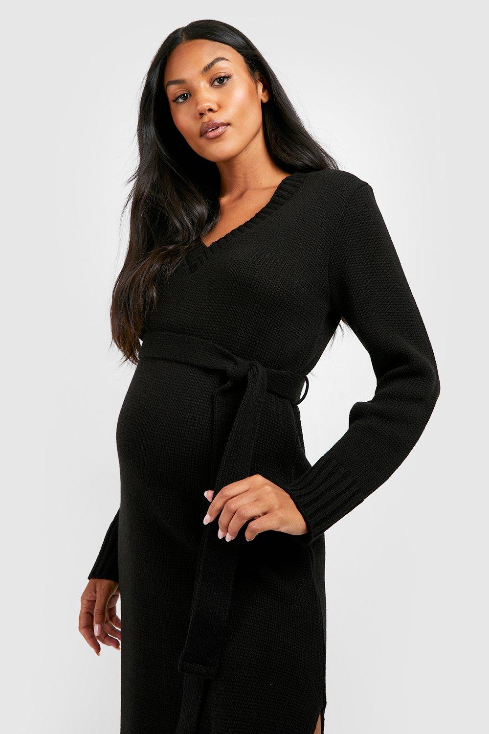 Black jumper 2025 midi dress