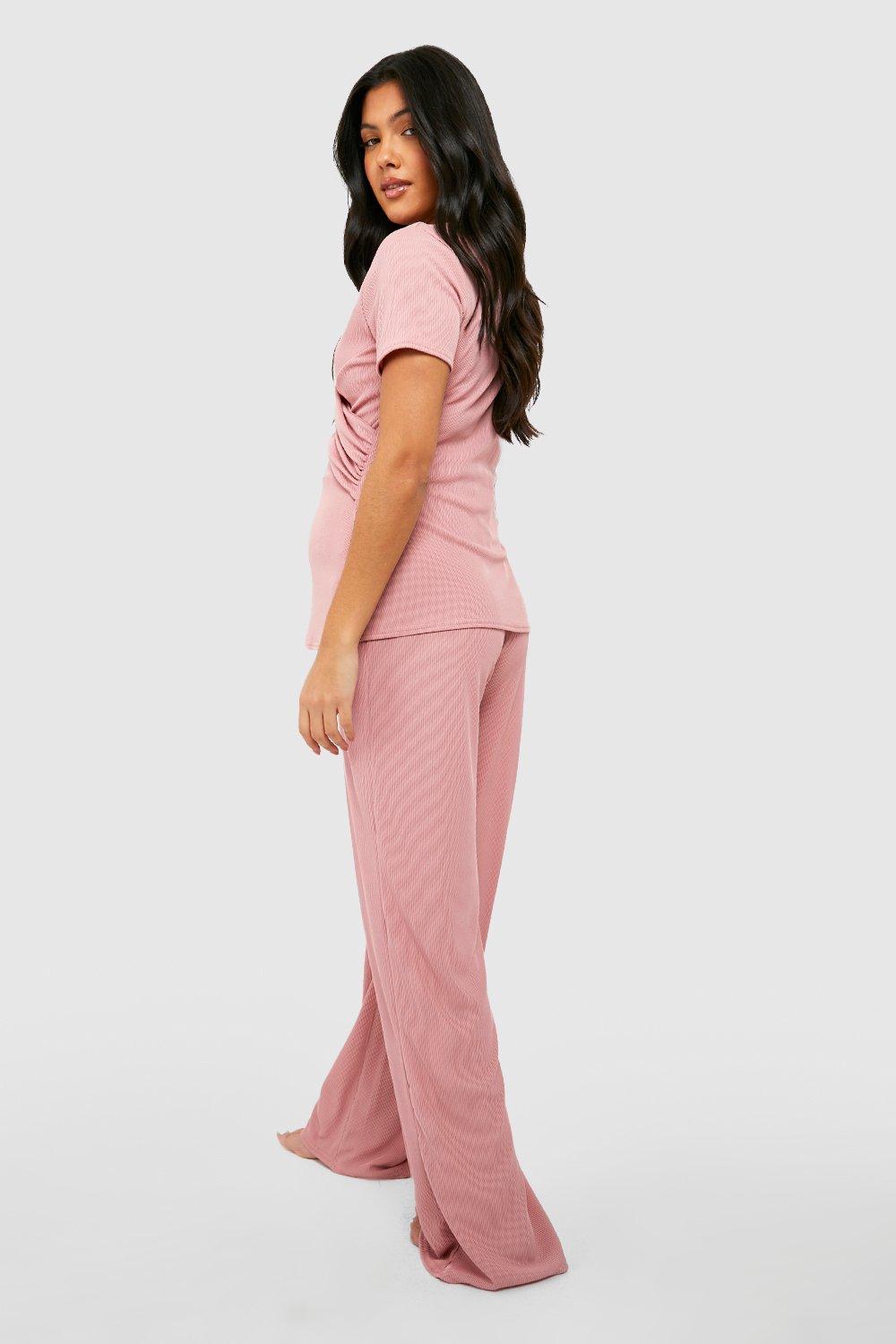 Women's Maternity Pajama Pants Set Nursing Loungewear