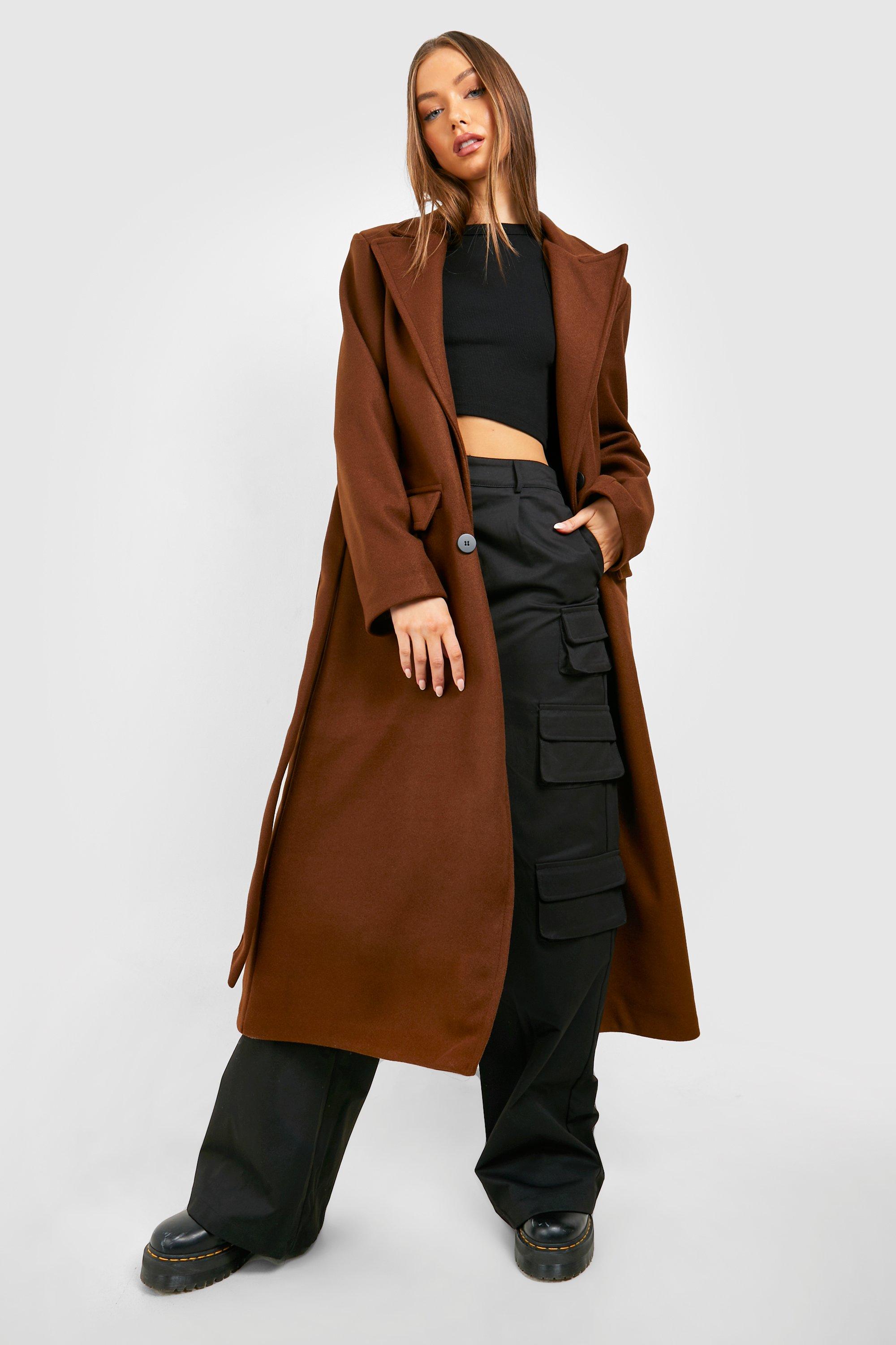 Boohoo double hotsell breasted coat