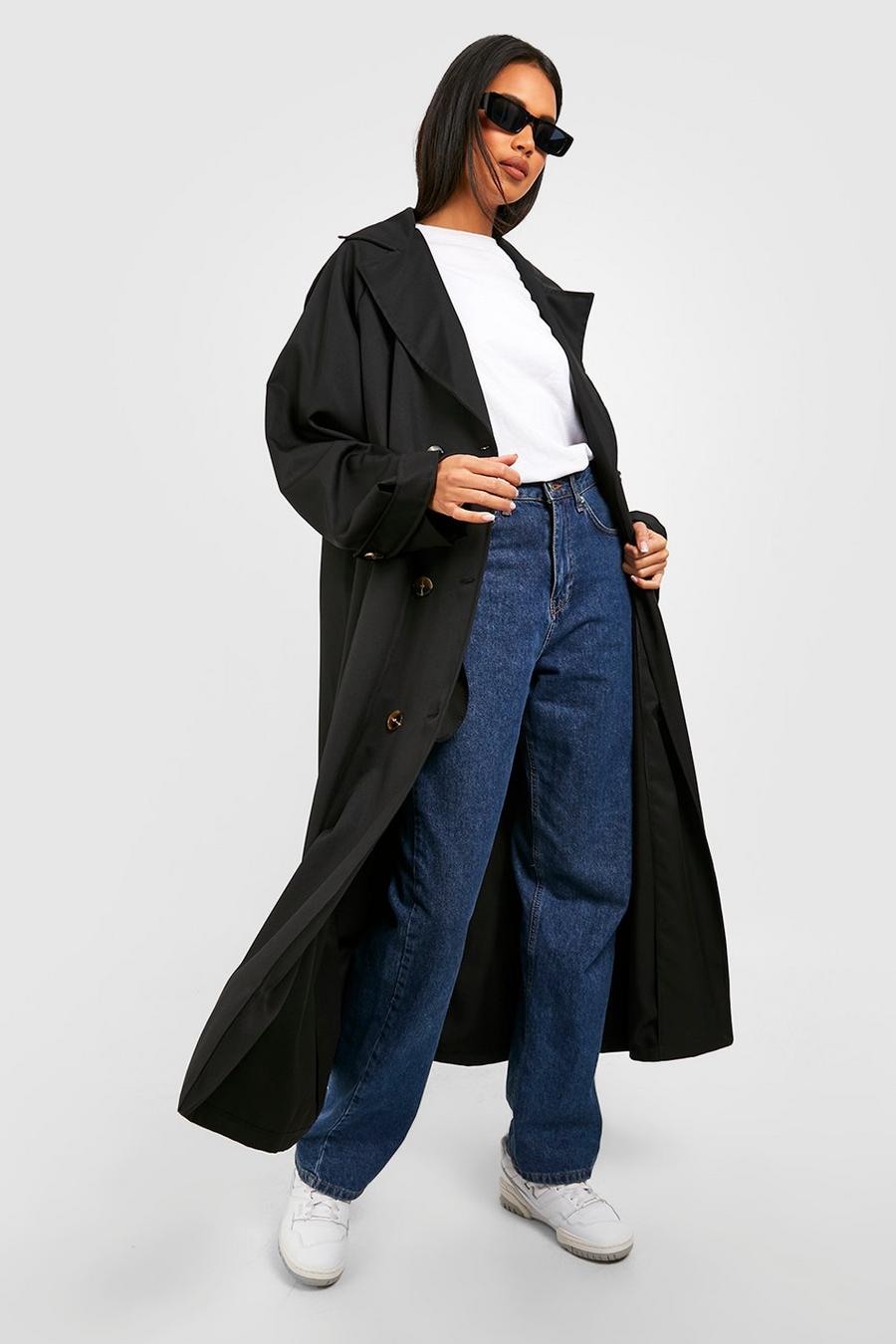 Cappotto Trench oversize, Black image number 1