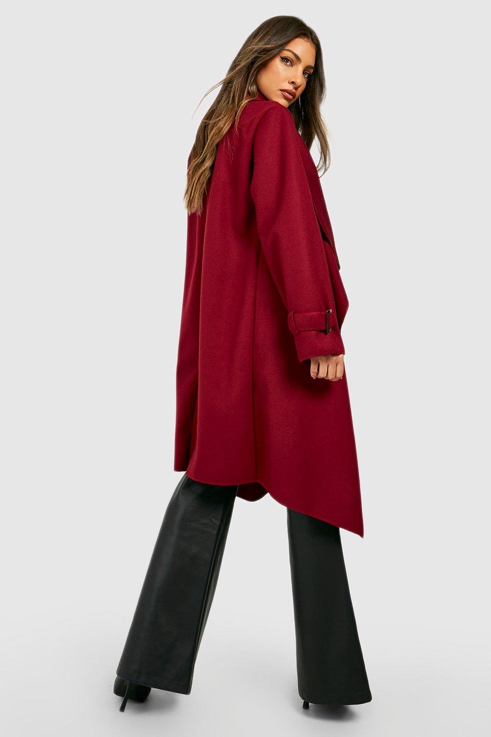 Boohoo 2024 red coat