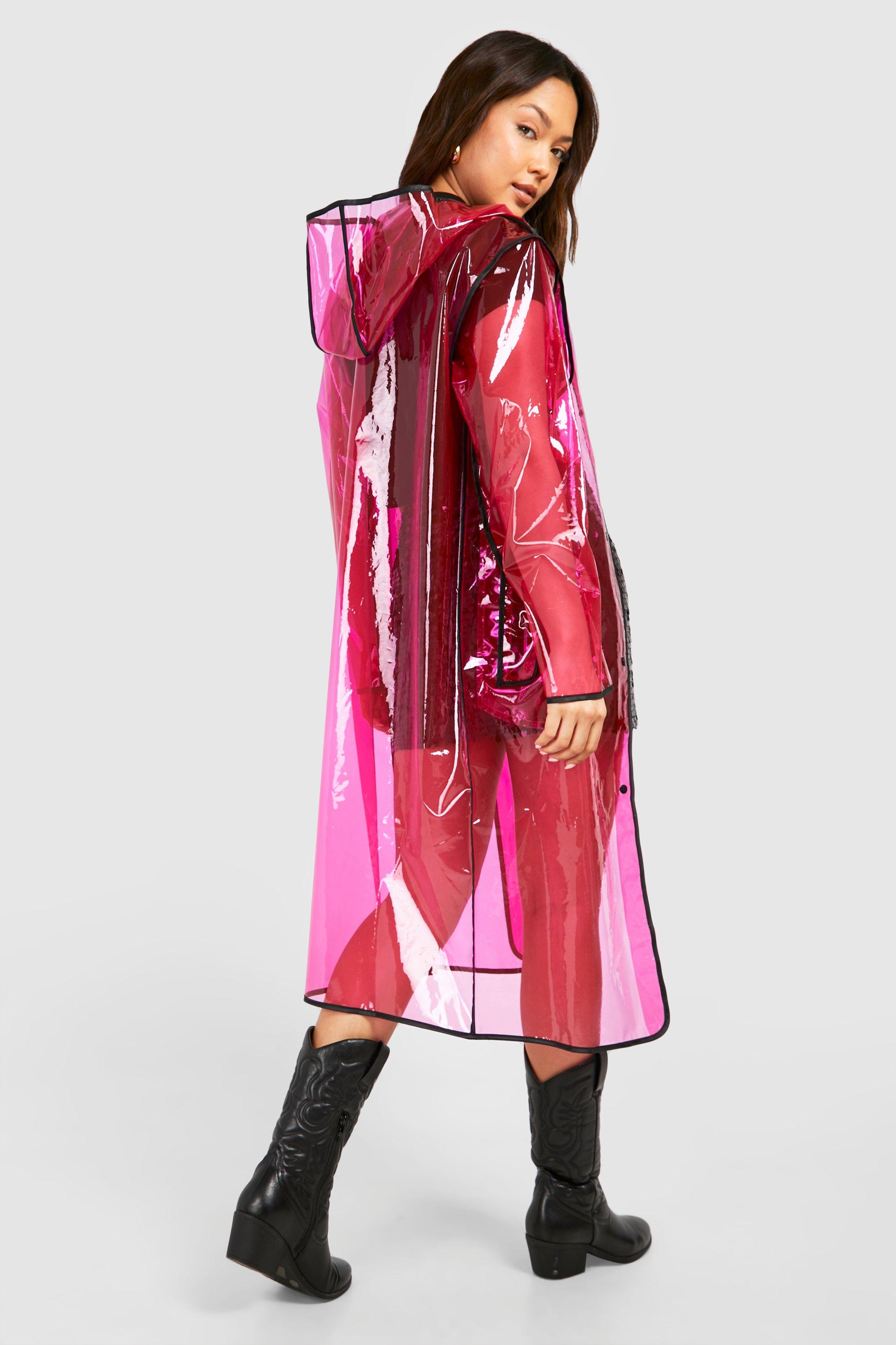 Transparent on sale raincoat boohoo