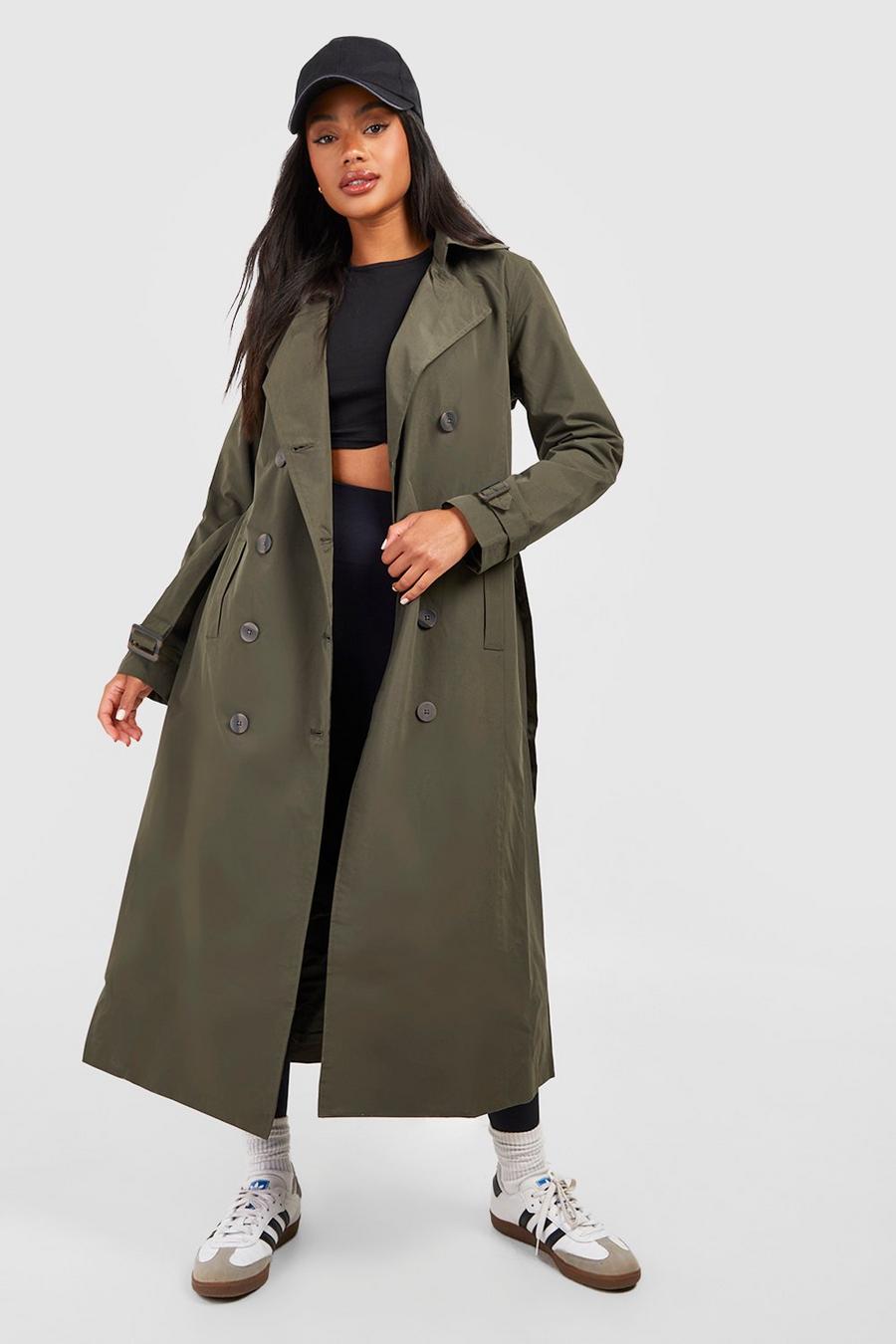 Khaki Belted Trench Coat image number 1