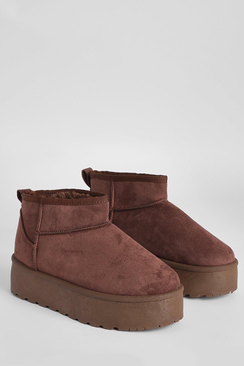 Ultra Mini Platform Cozy Boots