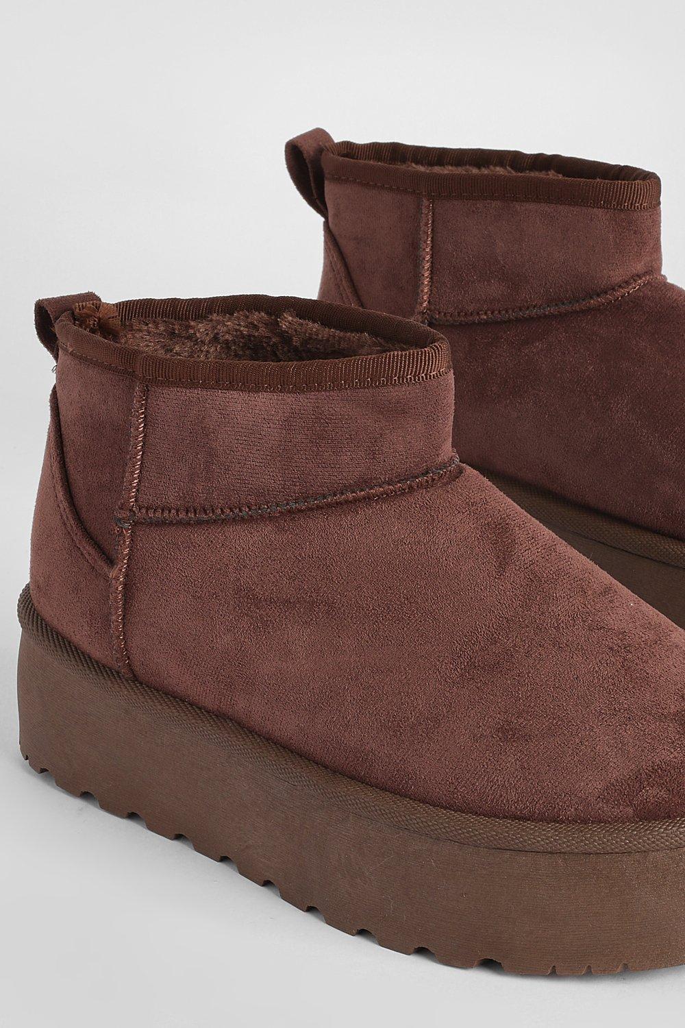 Ultra Mini Platform Cozy Boots