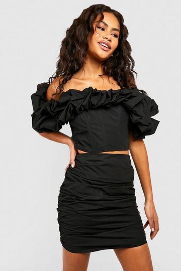 Off Shoulder Korset black