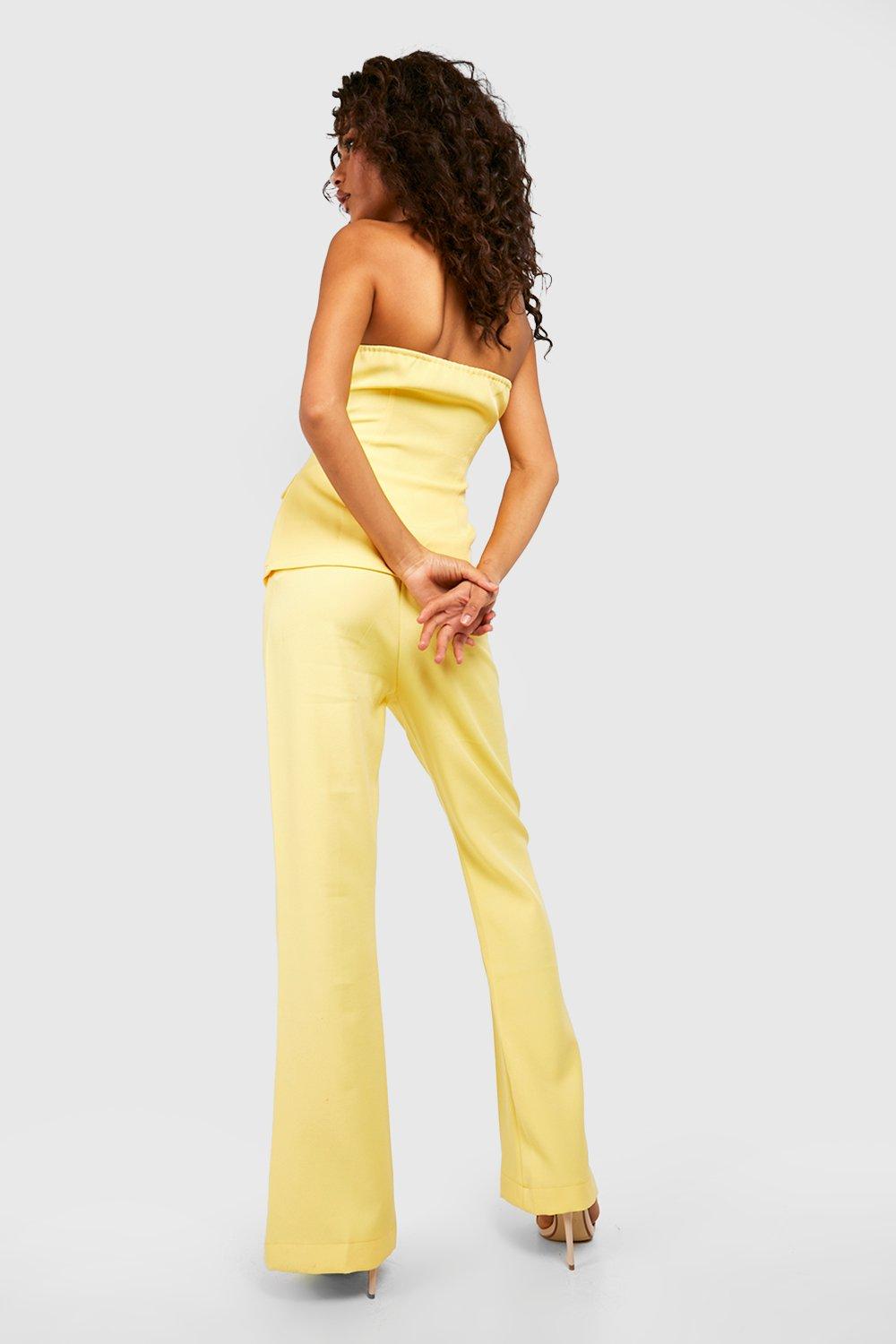 Women s Fit Flare Tailored Trousers Boohoo UK