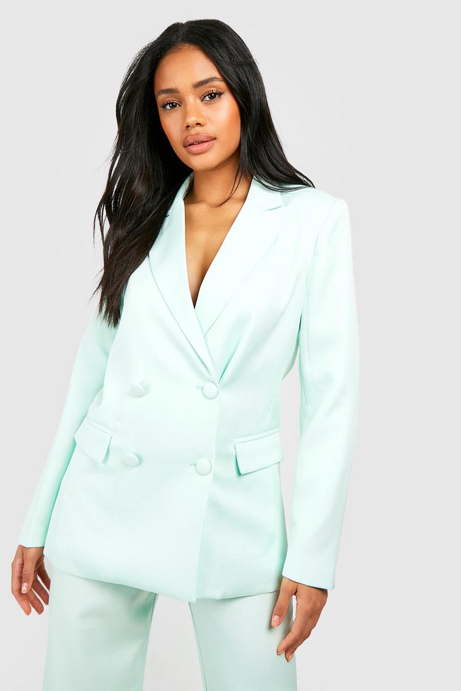 Mint Double Breasted Tailored Blazer image number 1