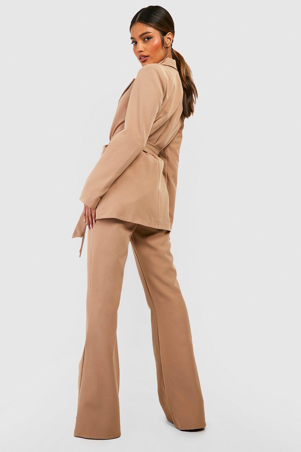 Split Side Fit & Flare Tailored Pants