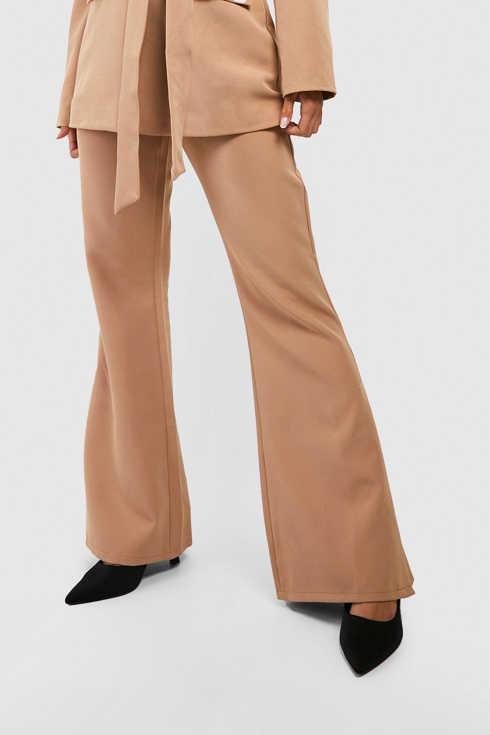 Foldover Waistband Tailored Trousers