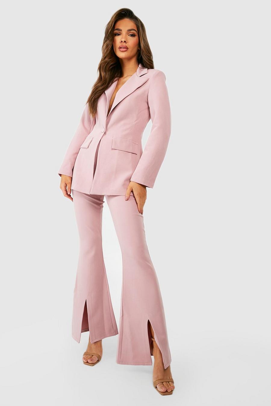 Rose Split Front Flared Tailored Trousers  image number 1