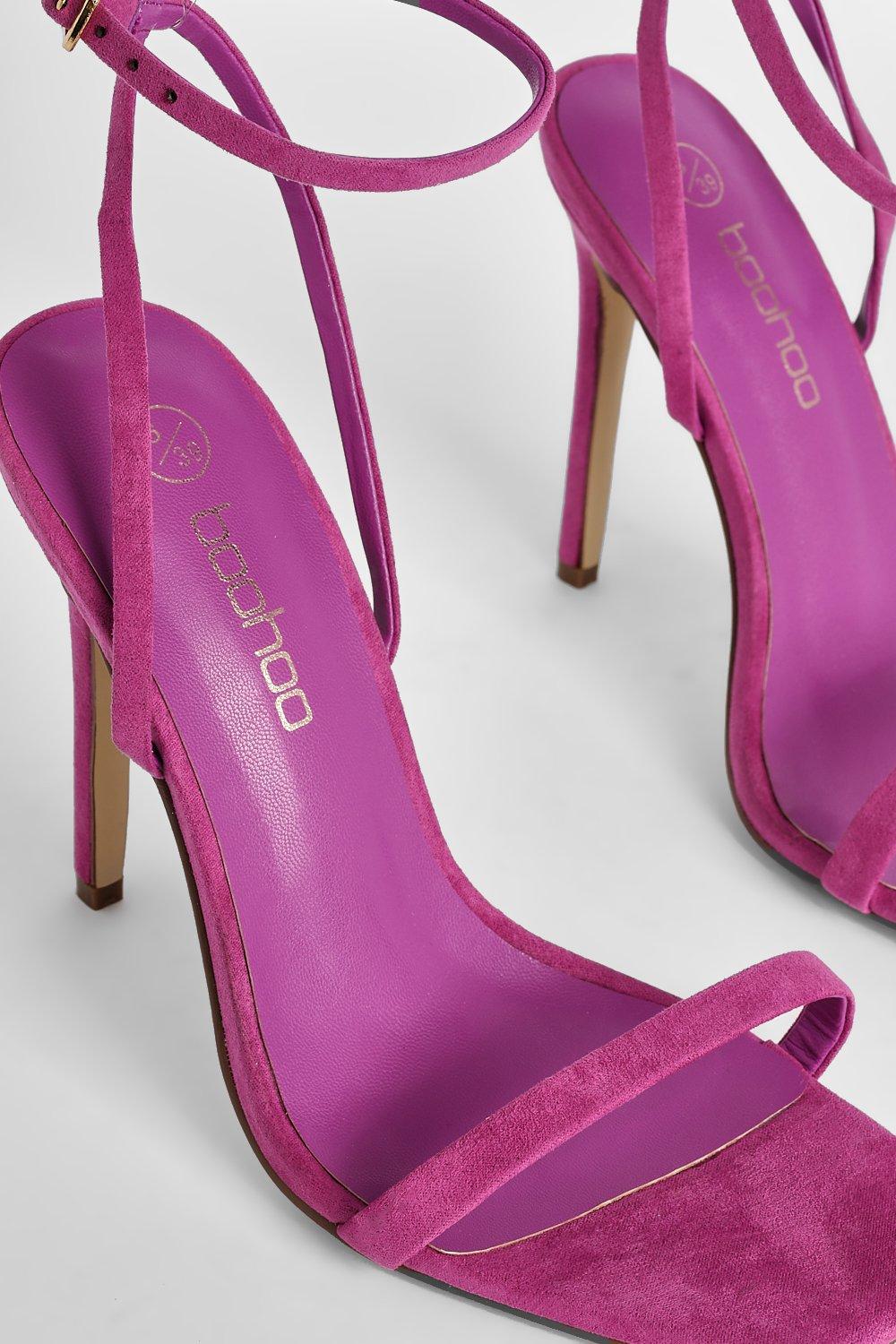 Purple barely hot sale there heels