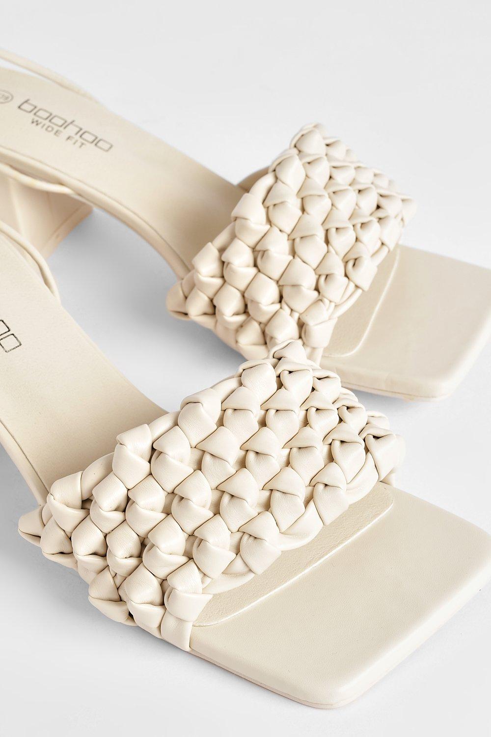 Boohoo best sale white sandals