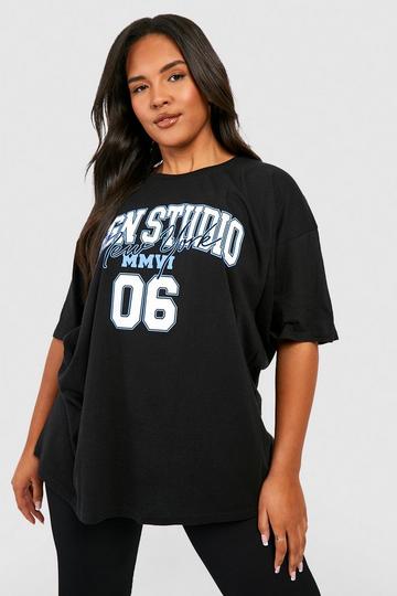 Black Plus Dsgn Studio Varsity T-shirt