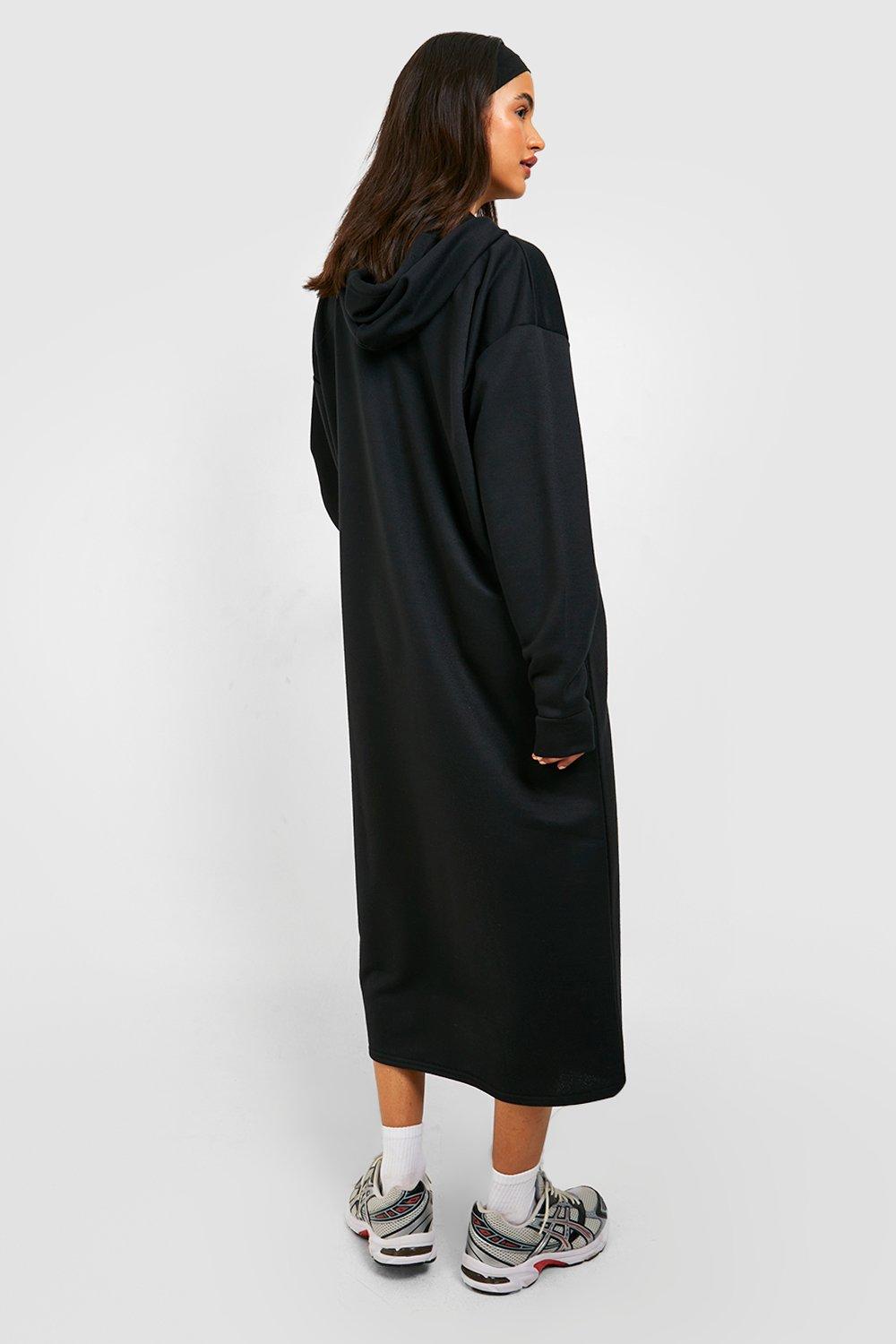 Hooded hotsell midi dress