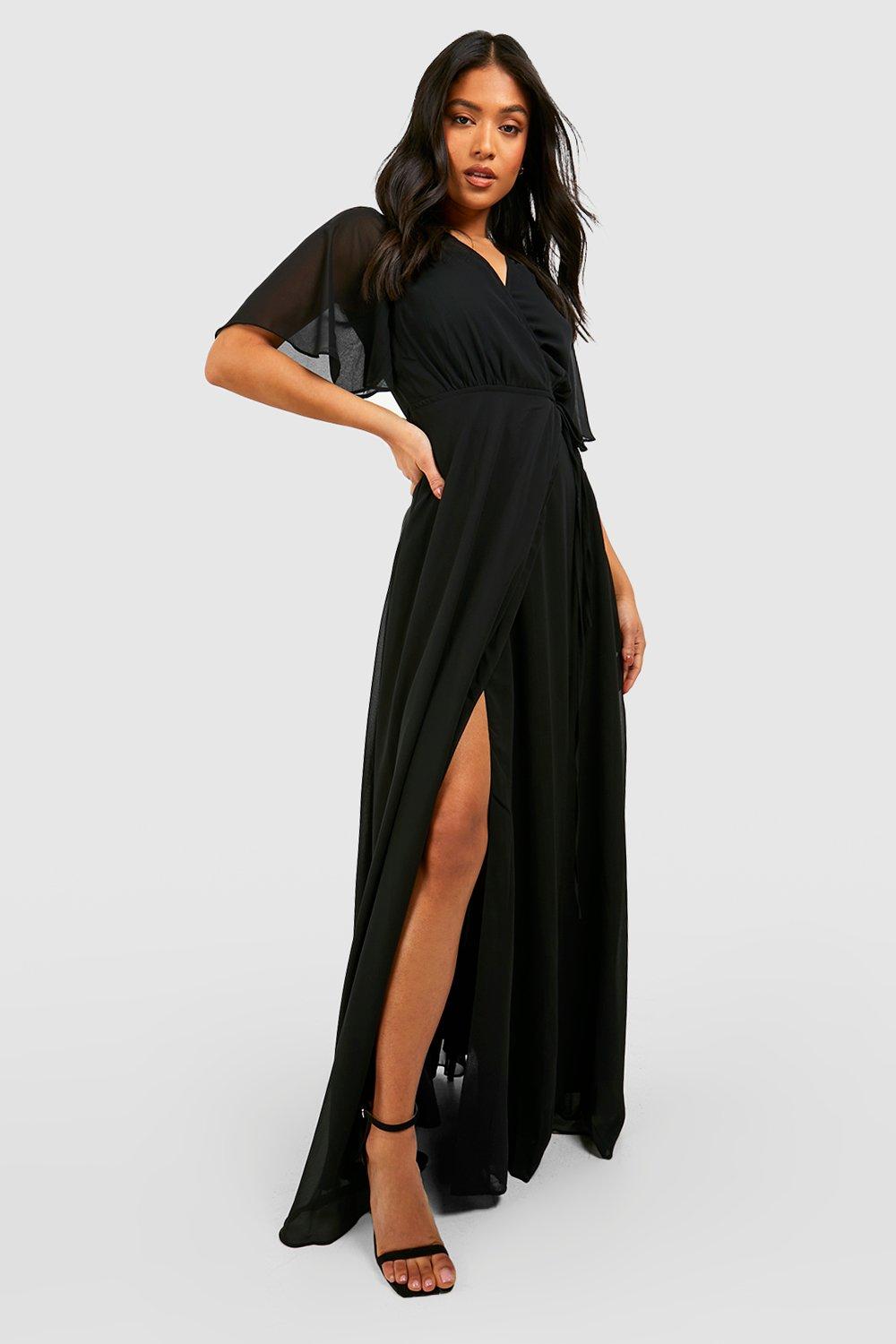 Boohoo angel sleeve clearance dress