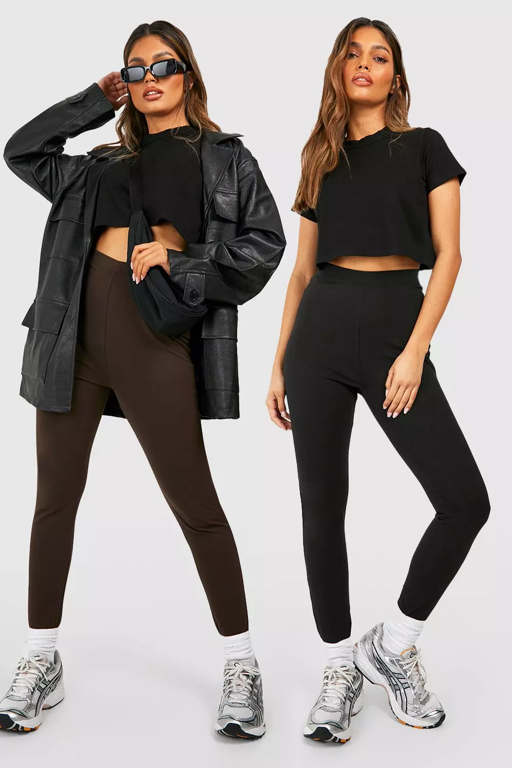 High Waisted Basic Leather Look Leggings In Black – COCO BOO LOVES