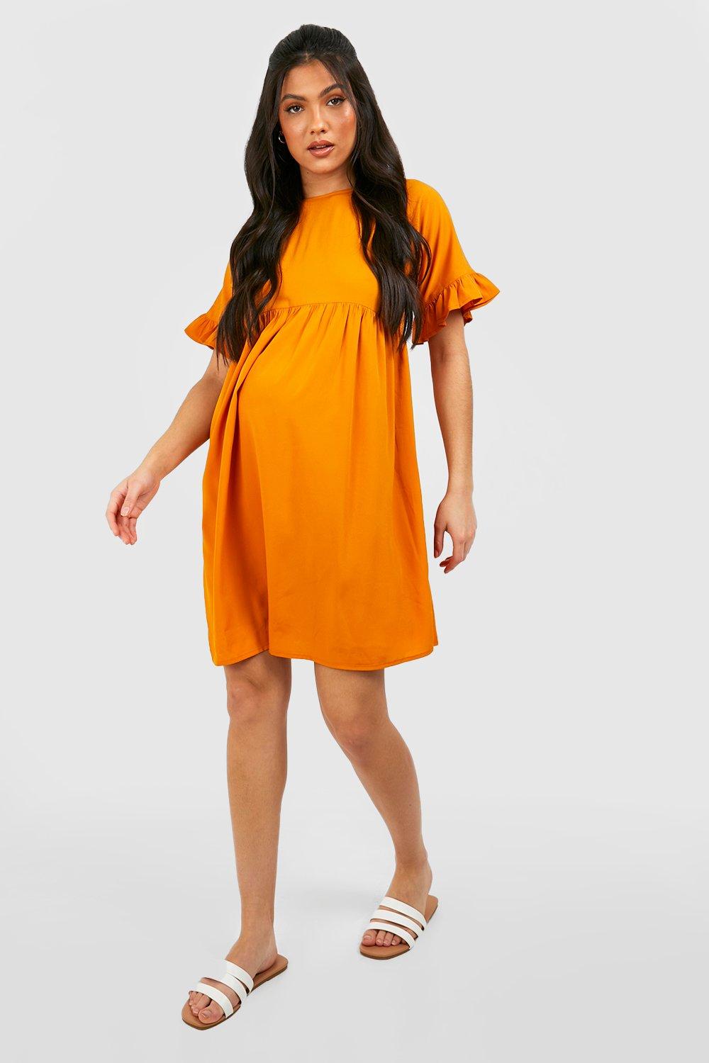 Boohoo maternity hot sale smock dress