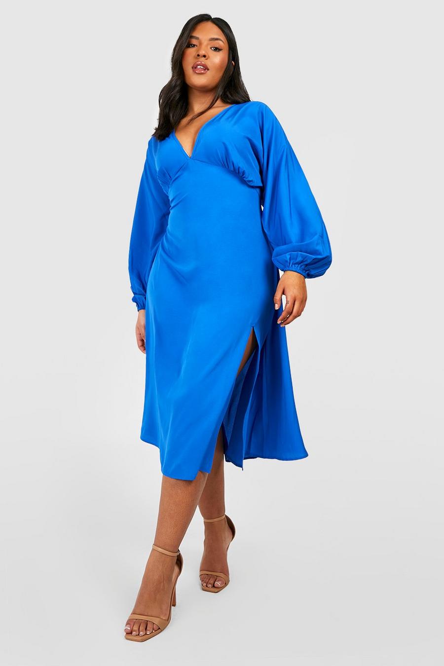Cobalt blue The Plus Midi Dress 
