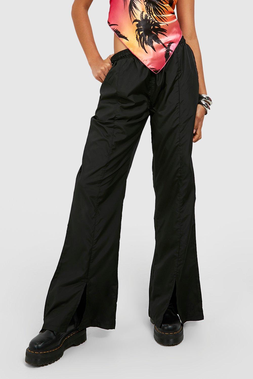 Women's Split Front Cargo Nylon Trousers