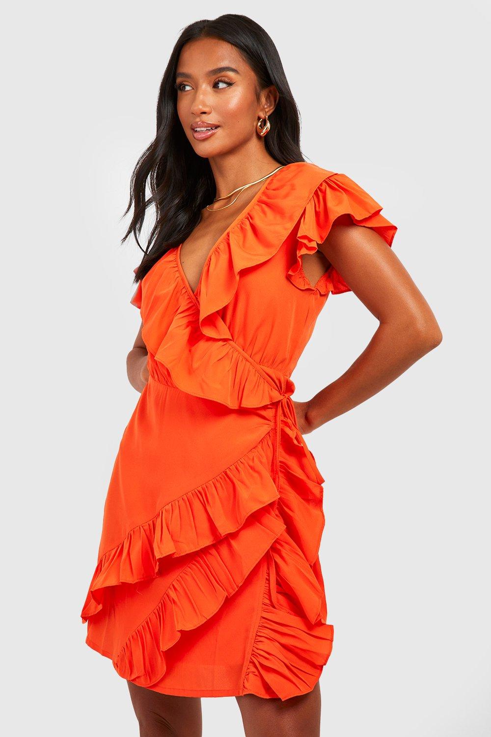 Ruffle wrap dress - Woman