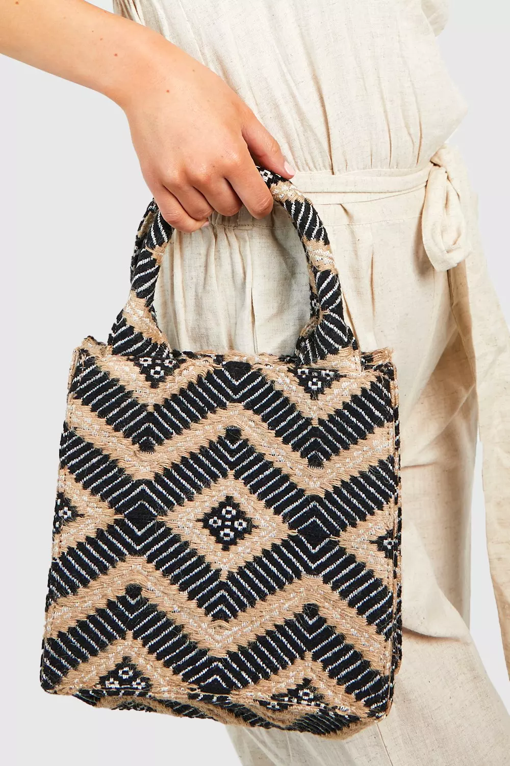 Black Mini Canvas Tote alternative image