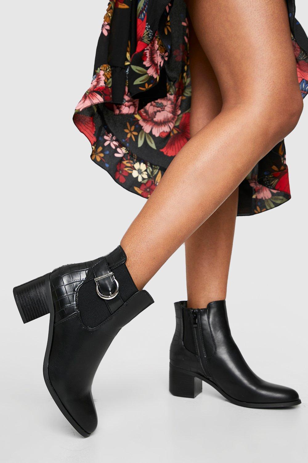 Depp leather heeled chelsea on sale boots