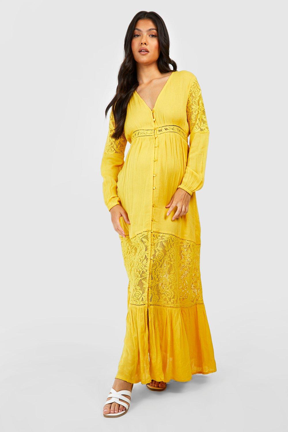 Boohoo maternity maxi dress on sale