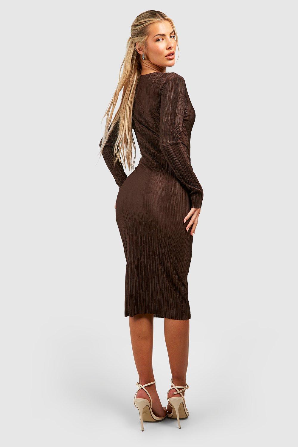 Boohoo 2 in 1 bodycon hot sale midi dress