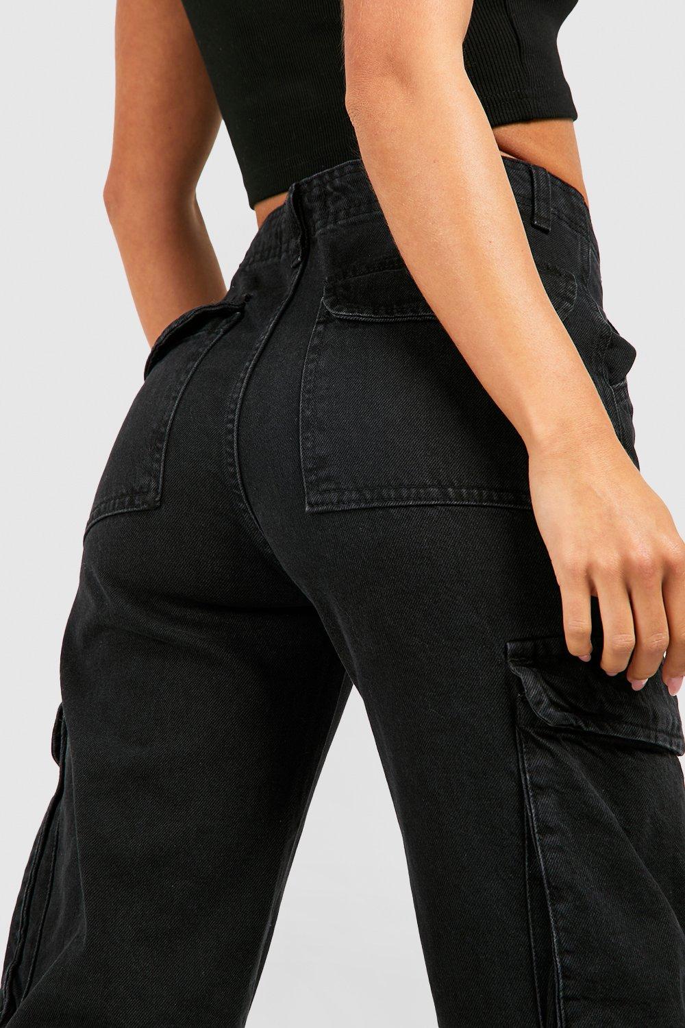 Black pocket outlet jeans