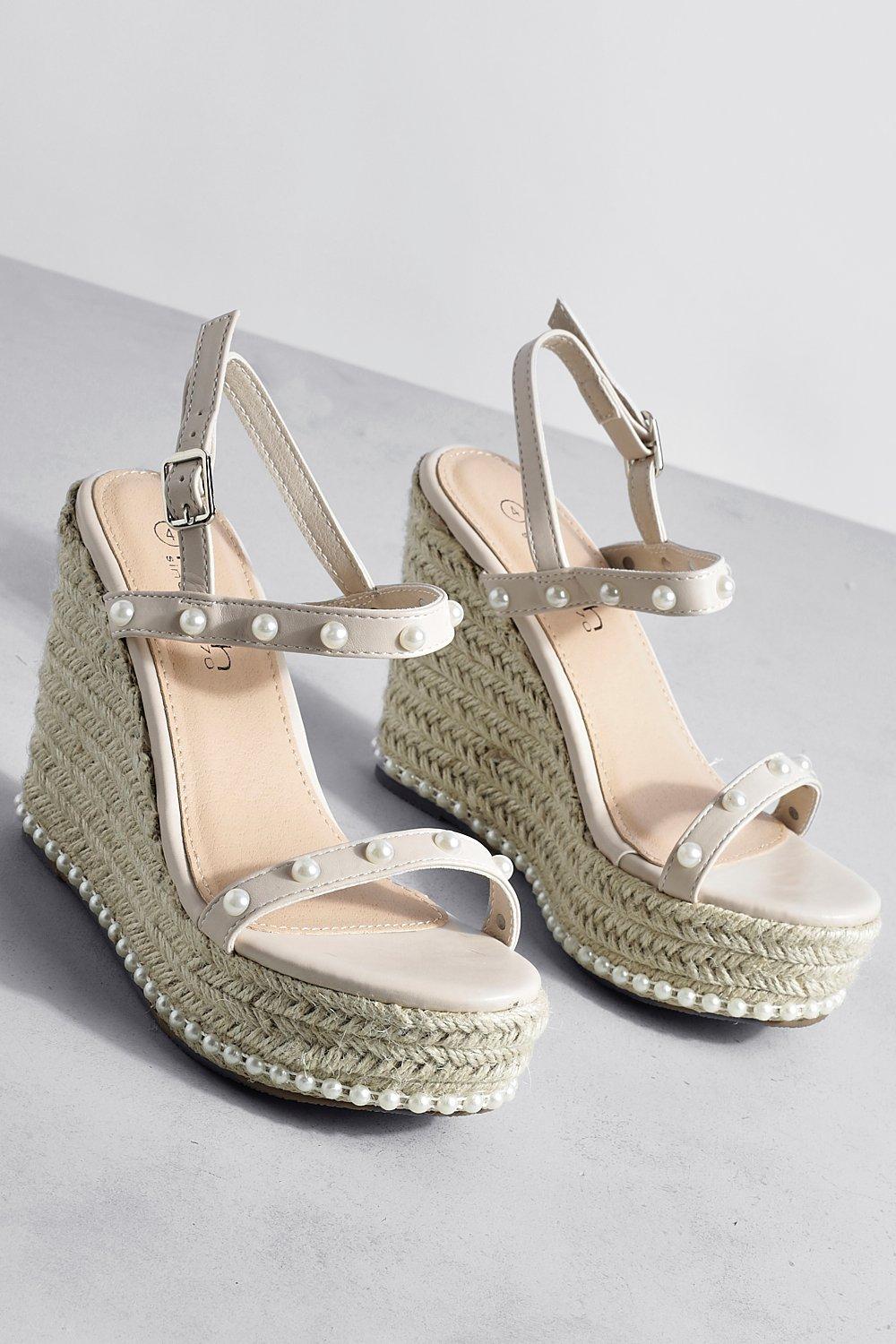 Sarahh studded best sale platform wedge