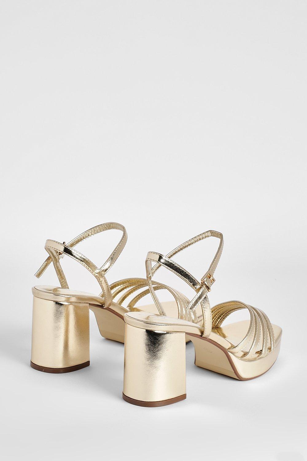 Boohoo 2024 gold heels