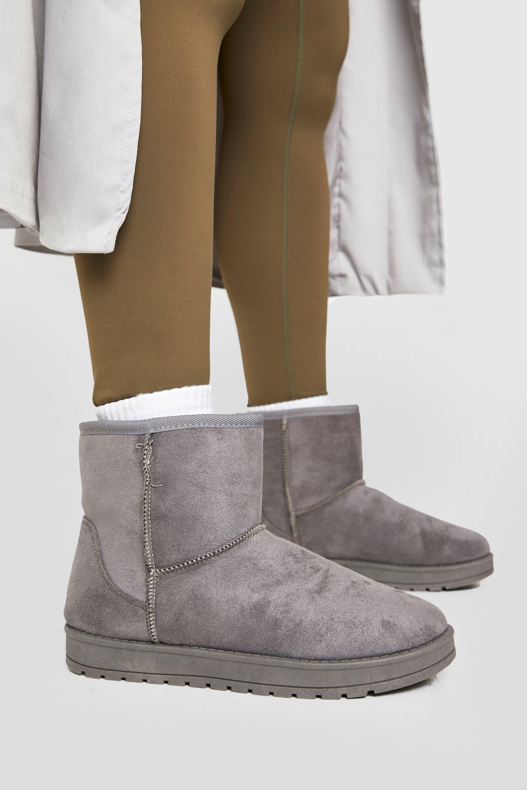 Boohoo hot sale grey boots