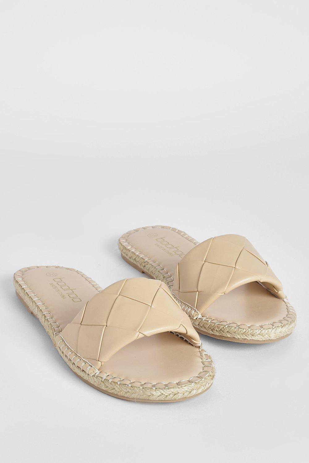 Woven Espadrille Slider